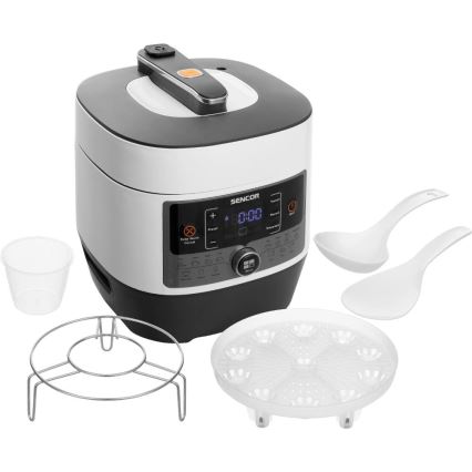 Sencor - Wielofunkcyjny szybkowar elektryczny 5,5 l 1000W/230V biały/czarny