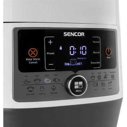 Sencor - Wielofunkcyjny szybkowar elektryczny 5,5 l 1000W/230V biały/czarny