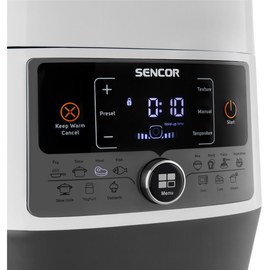 Sencor - Wielofunkcyjny szybkowar elektryczny 5,5 l 1000W/230V biały/czarny