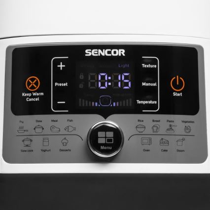 Sencor - Wielofunkcyjny szybkowar elektryczny 5,5 l 1000W/230V biały/czarny