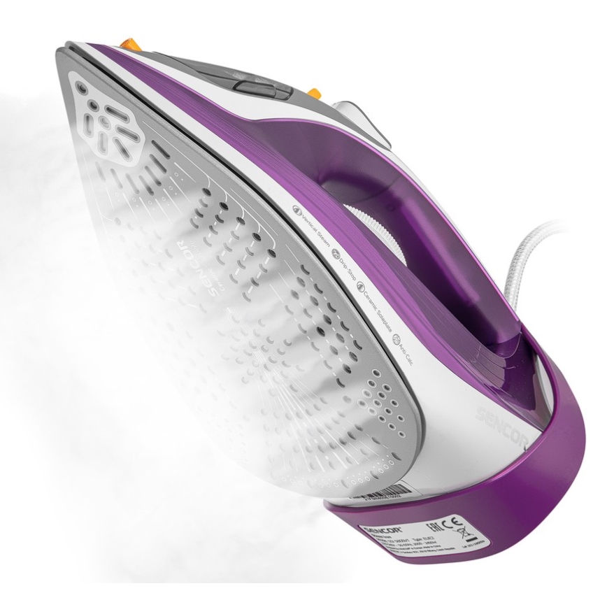 Sencor - Żelazko parowe 2400W/230V fioletowe/białe