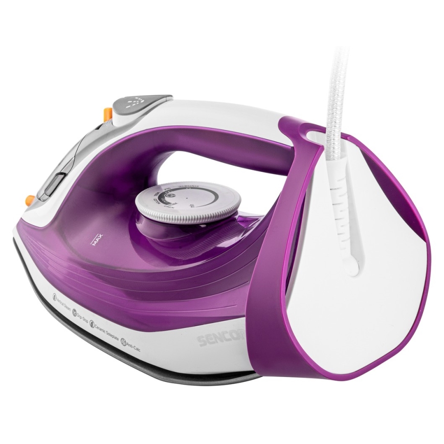 Sencor - Żelazko parowe 2400W/230V fioletowe/białe