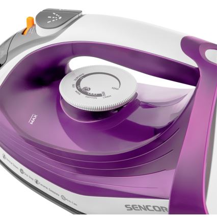 Sencor - Żelazko parowe 2400W/230V fioletowe/białe