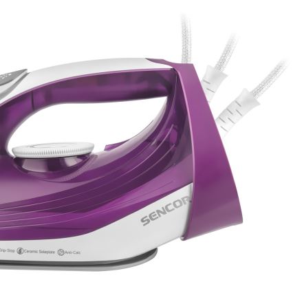 Sencor - Żelazko parowe 2400W/230V fioletowe/białe