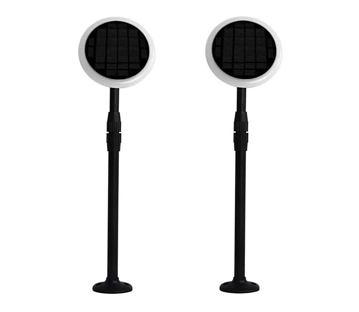 SET 2x LED Regulowana lampa solarna GARDEN LED/3W/5V 42-80 cm 4000K IP65