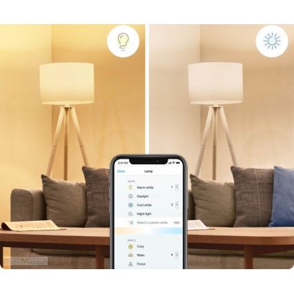 SET 2x LED Ściemnialna żarówka A60 E27/8W/230V 2700-6500K CRI 90 Wi-Fi - WiZ