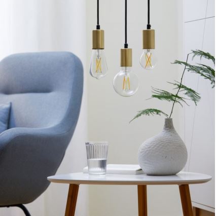 SET 2x LED Ściemnialna żarówka VINTAGE FILAMENT A60 E27/6,7W/230V 2700-6500K CRI 90 Wi-Fi - WiZ