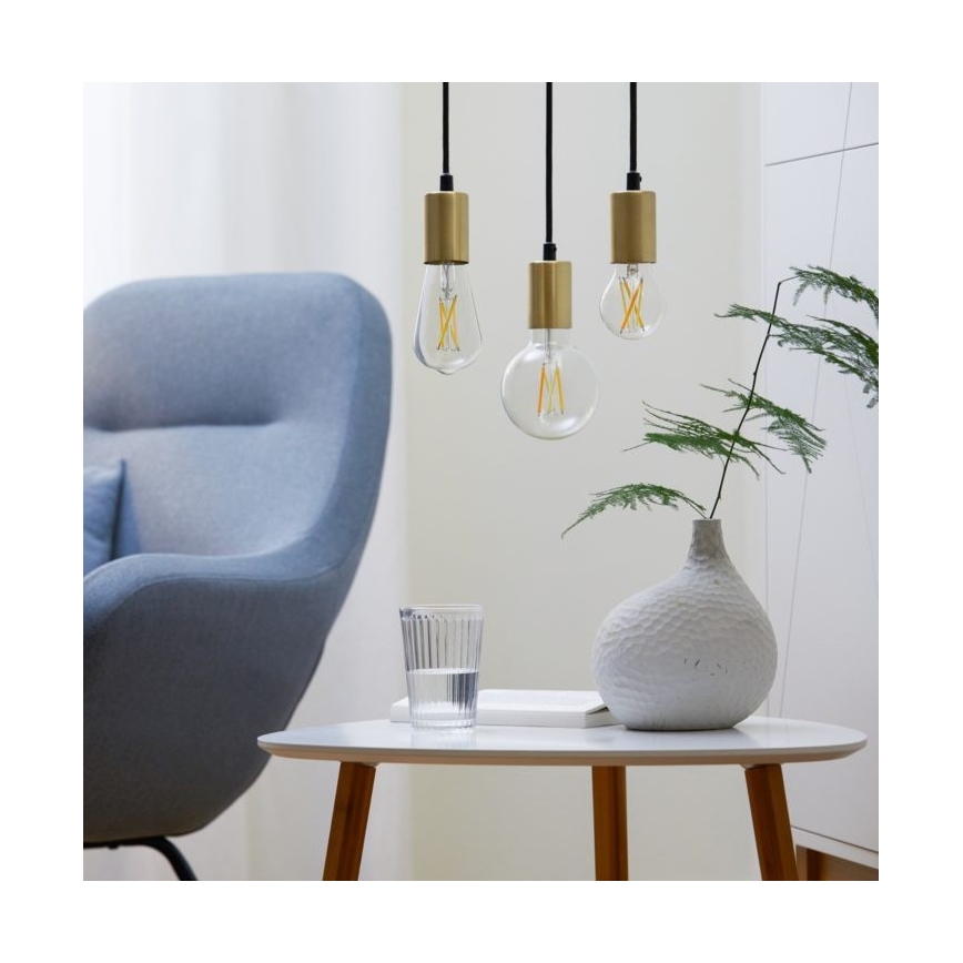 SET 2x LED Ściemnialna żarówka VINTAGE FILAMENT A60 E27/6,7W/230V 2700-6500K CRI 90 Wi-Fi - WiZ
