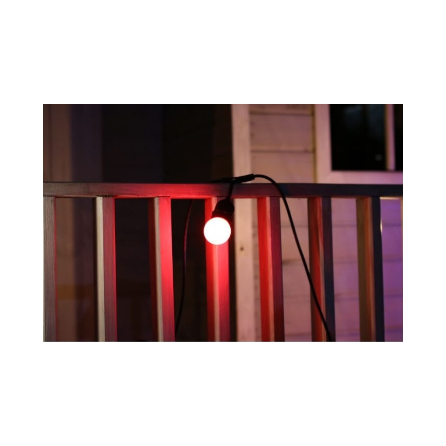 SET 2x LED Żarówka PARTY E27/0,5W/36V czarwona