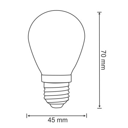 SET 2x LED Żarówka PARTY E27/0,5W/36V