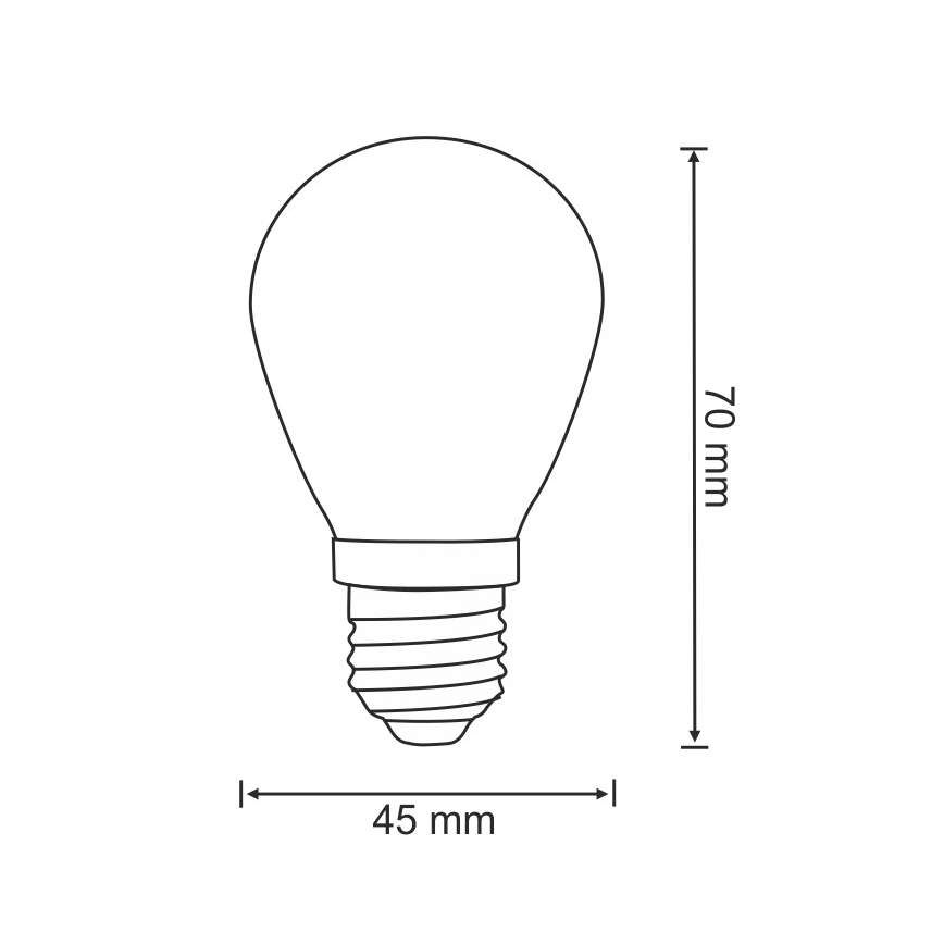 SET 2x LED Żarówka PARTY E27/0,5W/36V