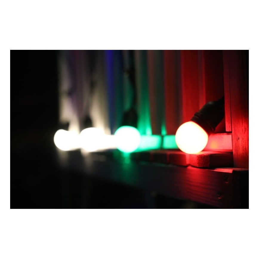 SET 2x LED Żarówka  PARTY E27/0,5W/36V zielona