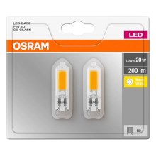 SET 2x LED Żarówka PIN G9/2W/230V 2700K - Osram