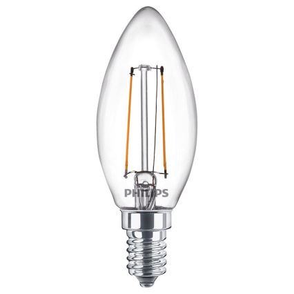 SET 2x LED Żarówka VINTAGE Philips E14/2W/230V 2700K