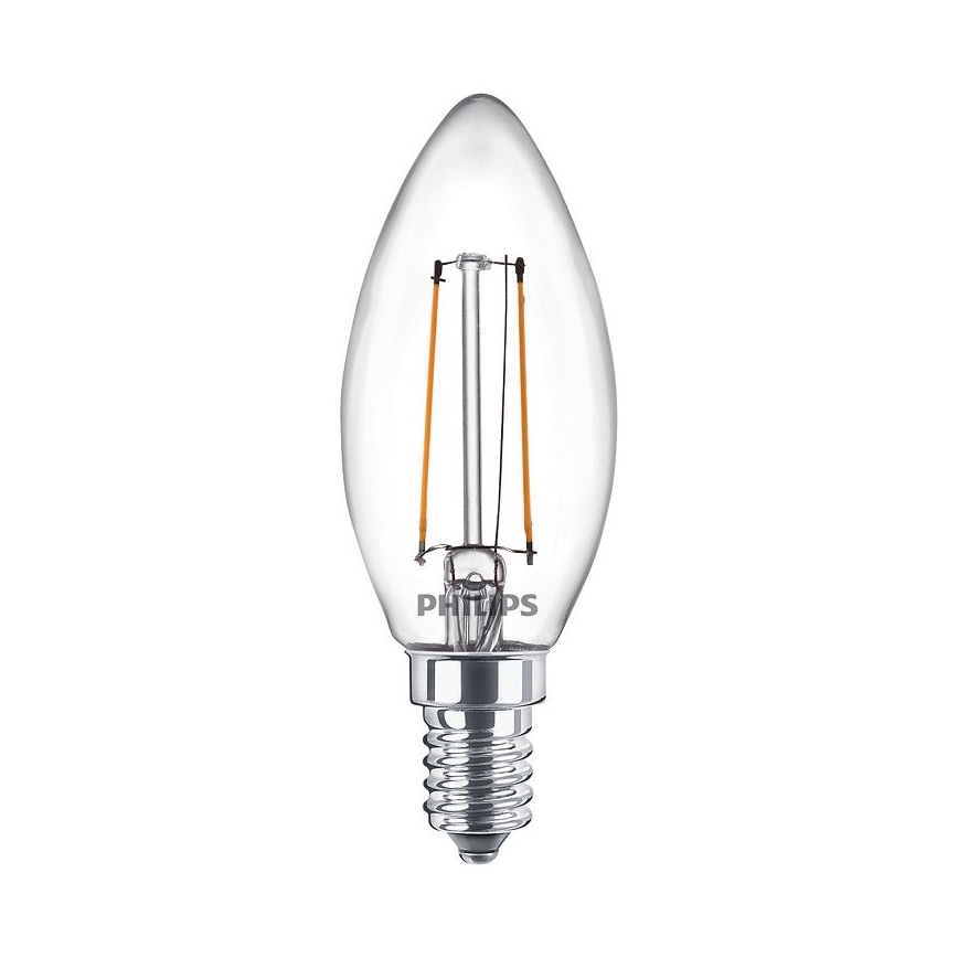 SET 2x LED Żarówka VINTAGE Philips E14/2W/230V 2700K