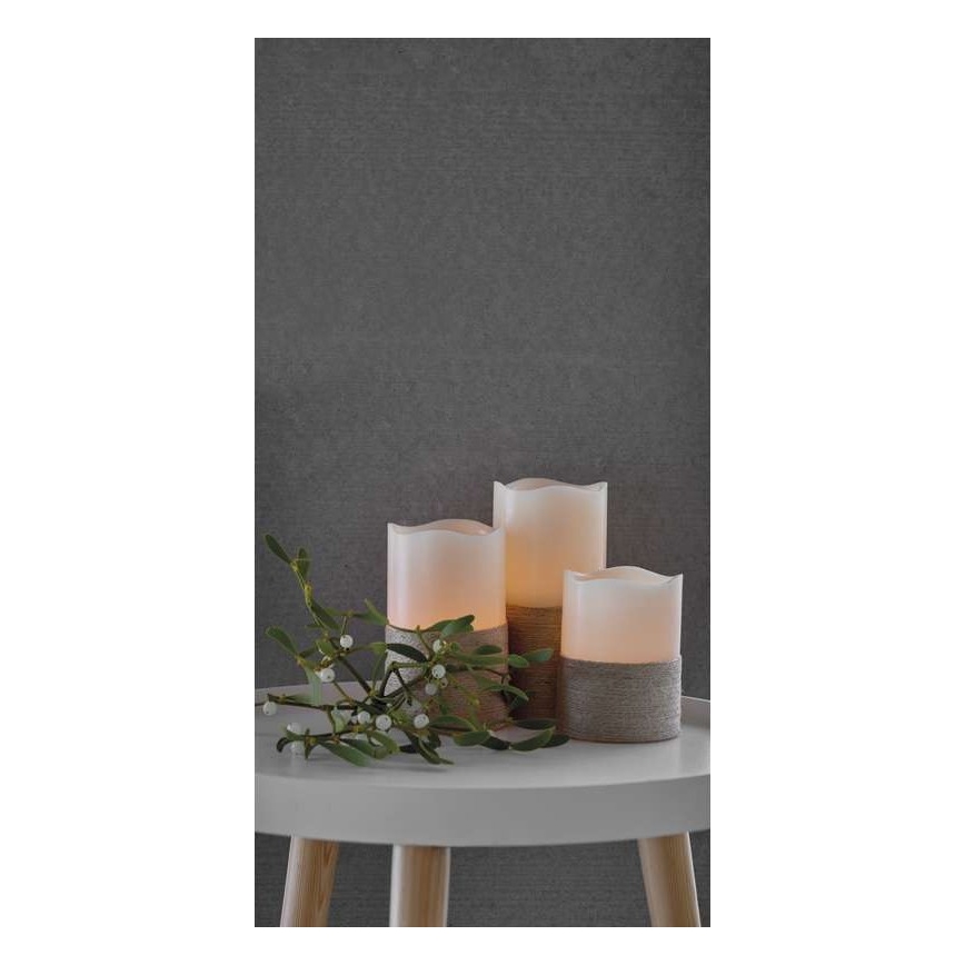 SET 3x LED Dekoracja bożonarodzeniowa 3xLED/3x3AAA + pilot