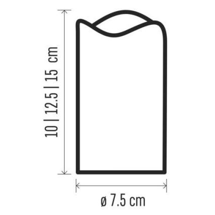 SET 3x LED Dekoracja bożonarodzeniowa 3xLED/3x3AAA + pilot