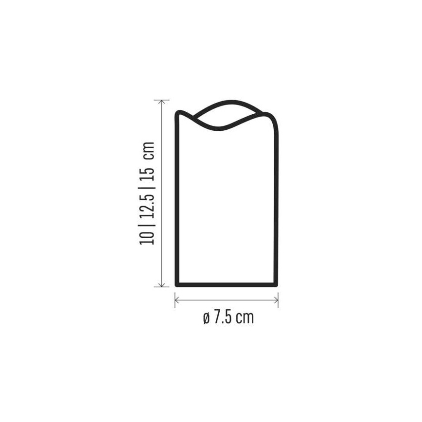SET 3x LED Dekoracja bożonarodzeniowa 3xLED/3x3AAA + pilot