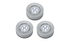 SET 3x LED Dotykowa lampka orientacyjna 1xLED/2W/4,5V srebrny