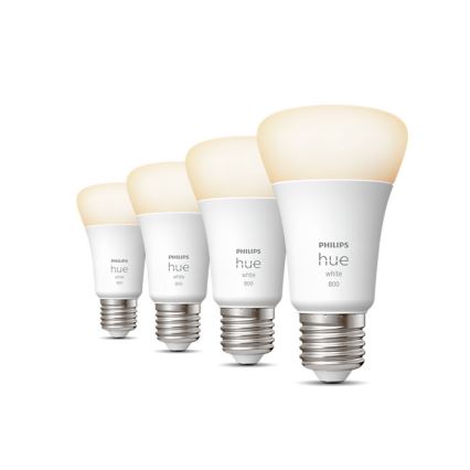 SET 4x LED Ściemniana żarówka Philips Hue WHITE A60 E27/9W/230V 2700K