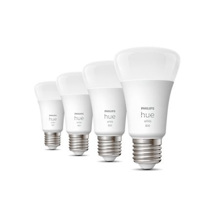 SET 4x LED Ściemniana żarówka Philips Hue WHITE A60 E27/9W/230V 2700K