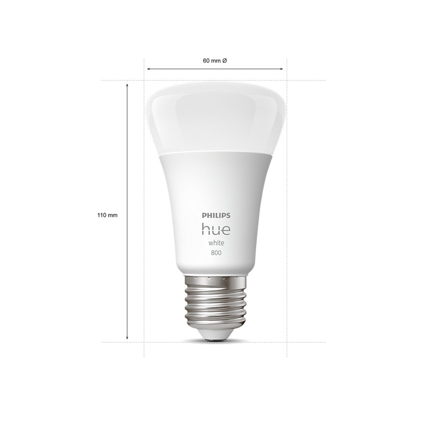 SET 4x LED Ściemniana żarówka Philips Hue WHITE A60 E27/9W/230V 2700K