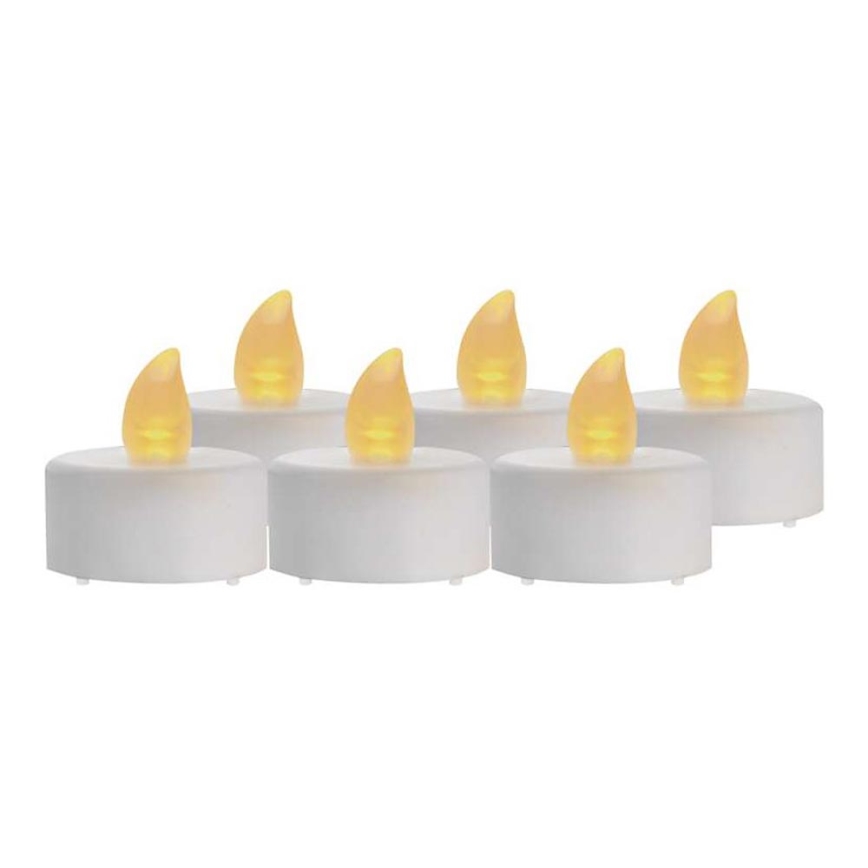 SET 6× LED Dekoracja bożonarodzeniowa 6×LED/6×CR2032 biała