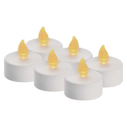 SET 6× LED Dekoracja bożonarodzeniowa 6×LED/6×CR2032 biała