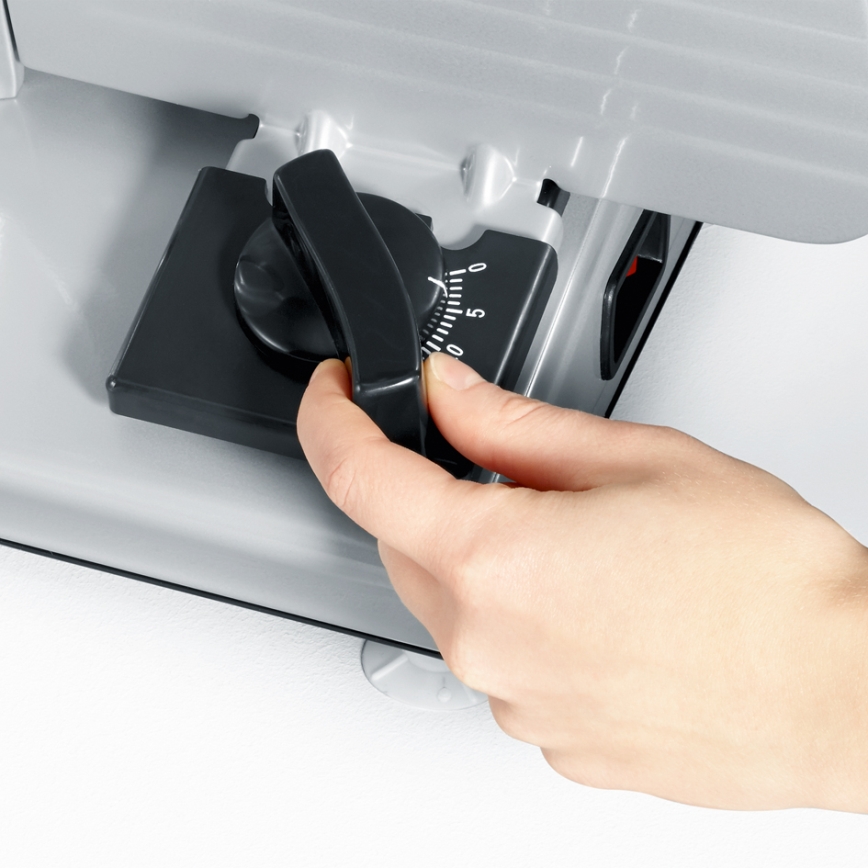 Severin AS 3915 - Krajalnica elektryczna 180W/230V ze stali nierdzewnej