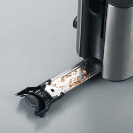 Severin AT 2515 - Toster z dwoma otworami 1000W/230V stal nierdzewna/czarny