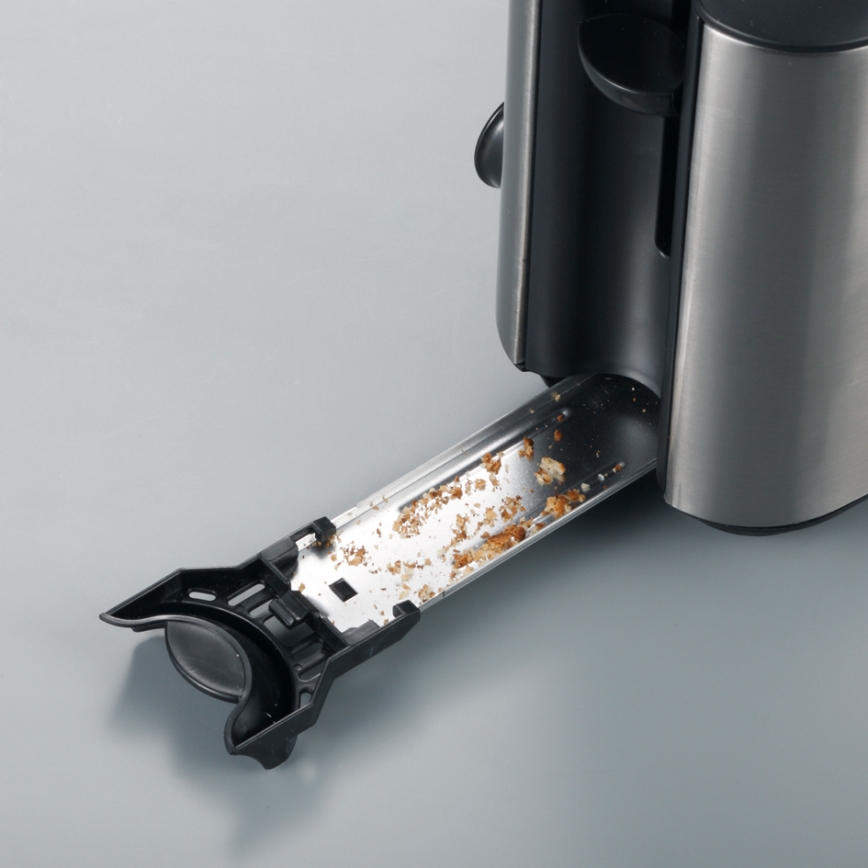 Severin AT 2515 - Toster z dwoma otworami 1000W/230V stal nierdzewna/czarny