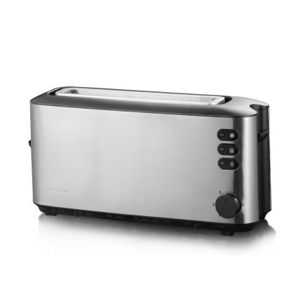 Severin AT 2515 - Toster z dwoma otworami 1000W/230V stal nierdzewna/czarny