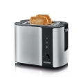 Severin AT 2589 - Toster z dwoma szczelinami 800W/230V stal nierdzewna/czarny