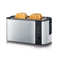 Severin AT 2590 - 4-szczelinowy toster 1400W/230V stal nierdzewna/czarny
