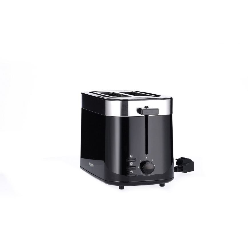 Severin AT 9264 - Toster z dwiema szczelinami 800W/230V stal nierdzewna/czarny