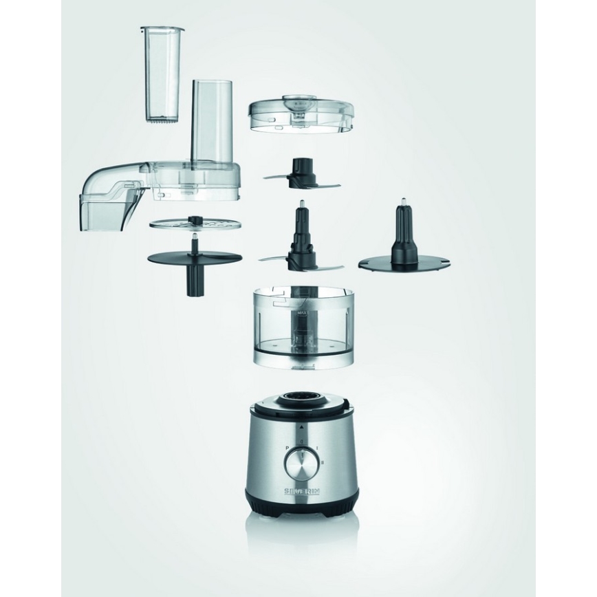 Severin KM 3865 - Rozdrabniacz do żywności 400W/230V stal nierdzewna/czarny