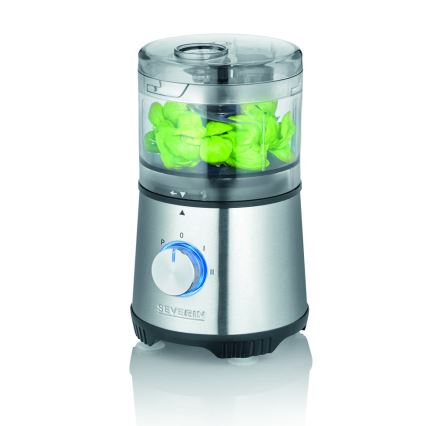 Severin KM 3865 - Rozdrabniacz do żywności 400W/230V stal nierdzewna/czarny