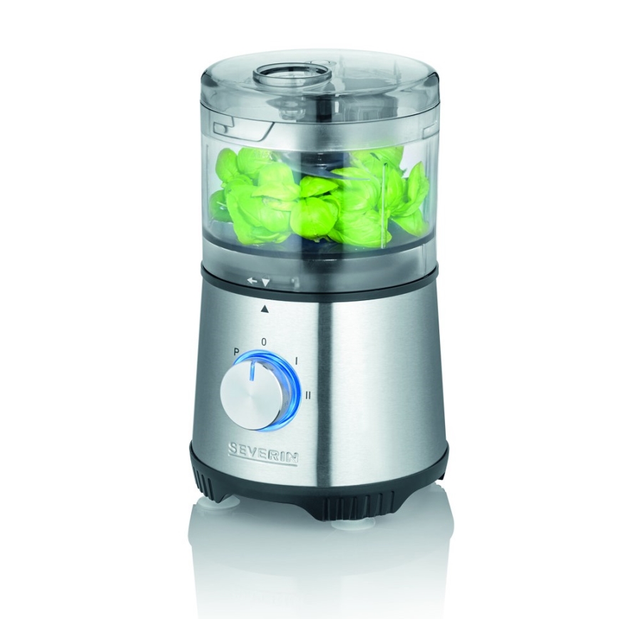 Severin KM 3865 - Rozdrabniacz do żywności 400W/230V stal nierdzewna/czarny