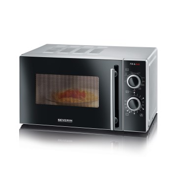 Severin MW 7771 - Kuchenka mikrofalowa z grillem 700W/230V 20 l czarna