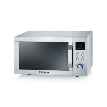 Severin MW 7774 - Kuchenka mikrofalowa 3 w 1 1950 W/230 V 25 l stal nierdzewna