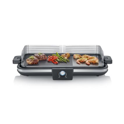 Severin PG 8564 - Stołowy grill elektryczny 2300W/230V 50x30 cm czarny