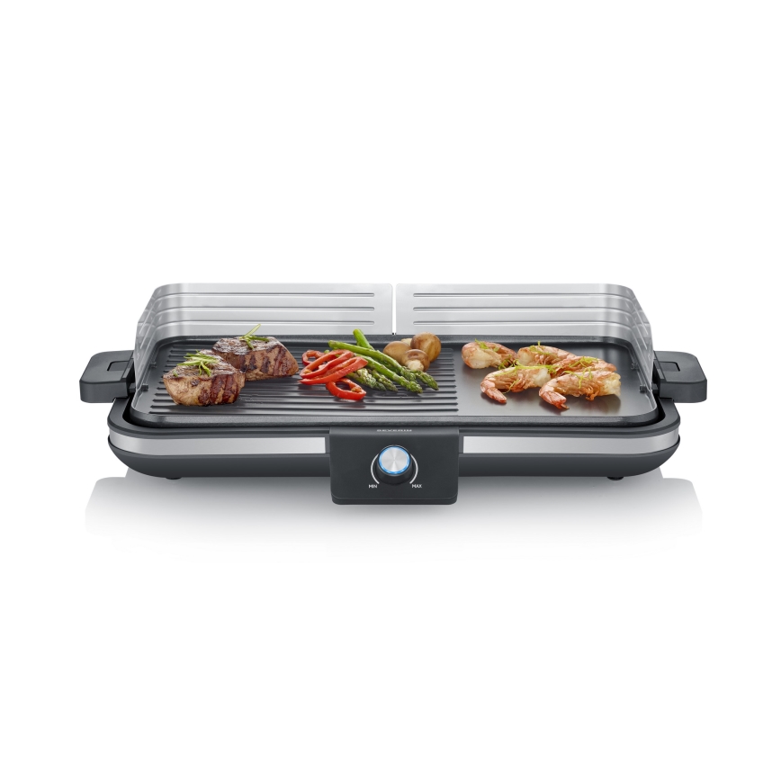 Severin PG 8564 - Stołowy grill elektryczny 2300W/230V 50x30 cm czarny