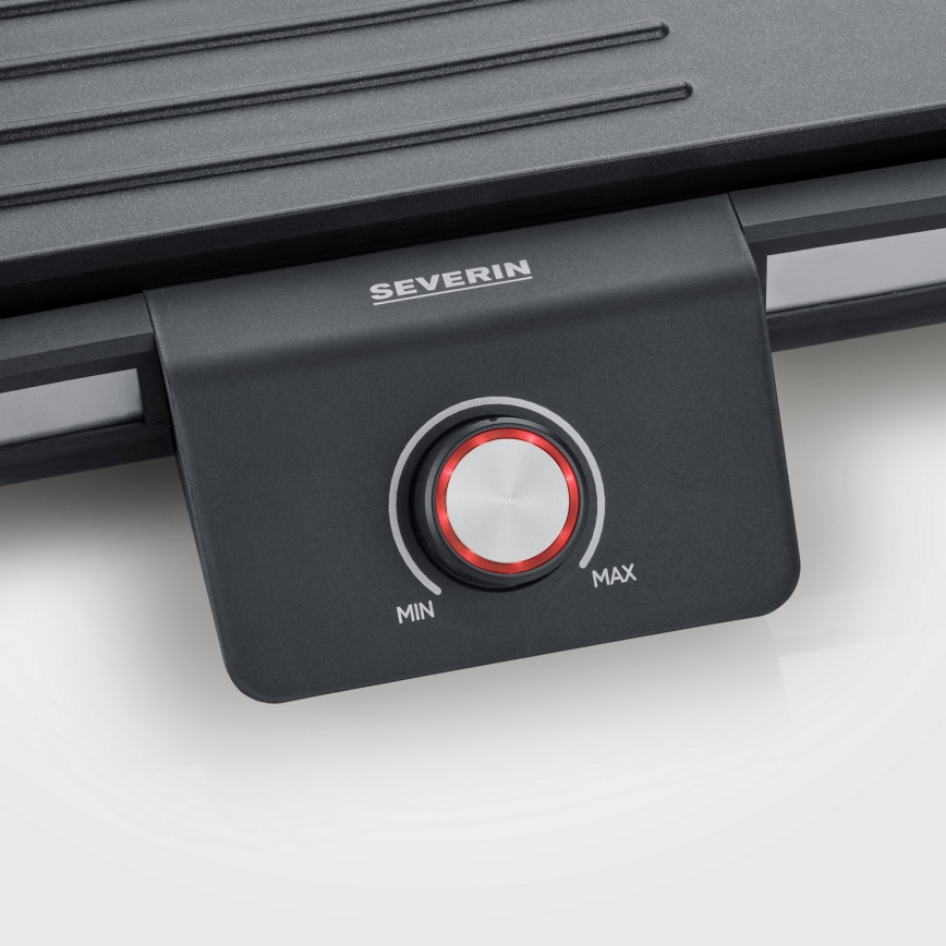 Severin PG 8564 - Stołowy grill elektryczny 2300W/230V 50x30 cm czarny
