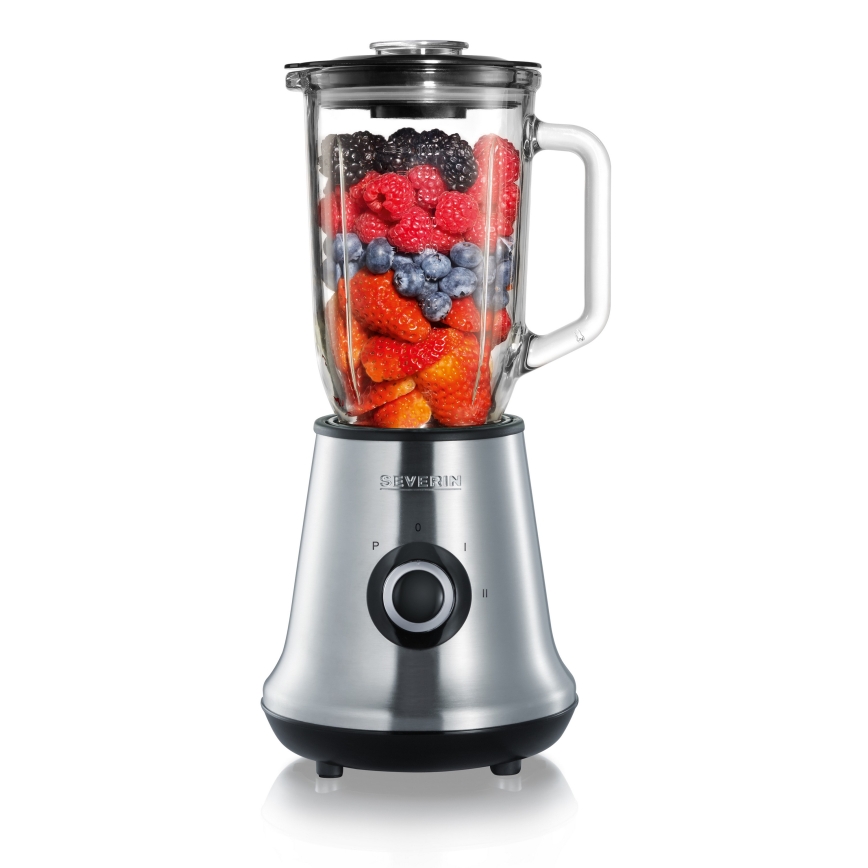 Severin SM 3737 - Blender stołowy 1 l 500W/230V stal nierdzewna/czarny