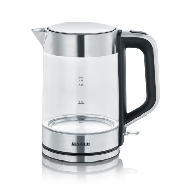 Severin WK 3420 - Czajnik elektryczny 1,7 l 2200W/230V stal nierdzewna/szkło