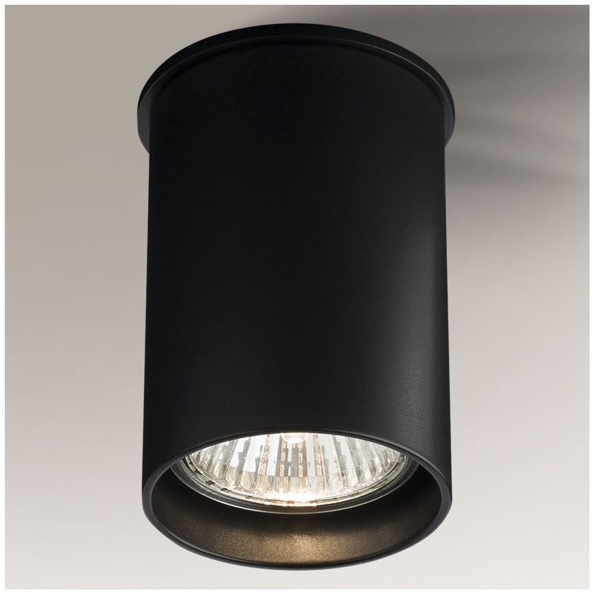 Shilo - Plafon 1xGU10/15W/230V 9 cm czarny