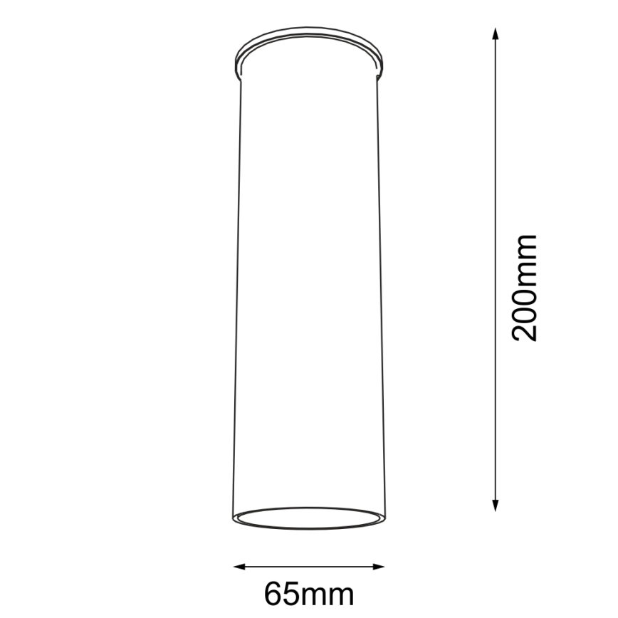 Shilo - Plafon 1xGU10/15W/230V 20 cm black
