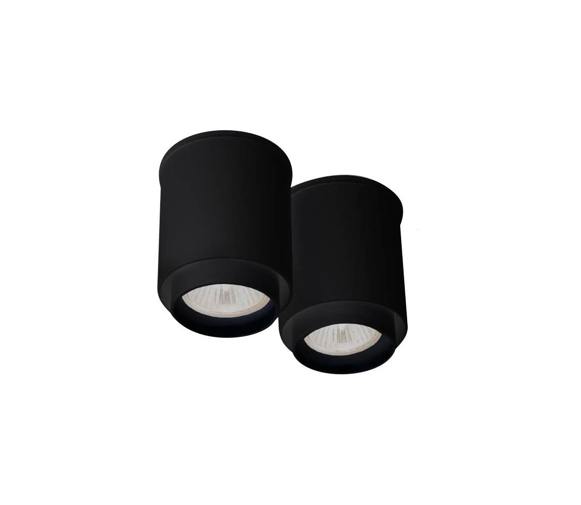 1116 - Oświetlenie punktowe IGA 2xGU10/15W/230V czarne