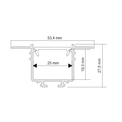 Shilo - LED Oświetlenie wpuszczanet LED/32W/230V 3000K CRI 90 czarne