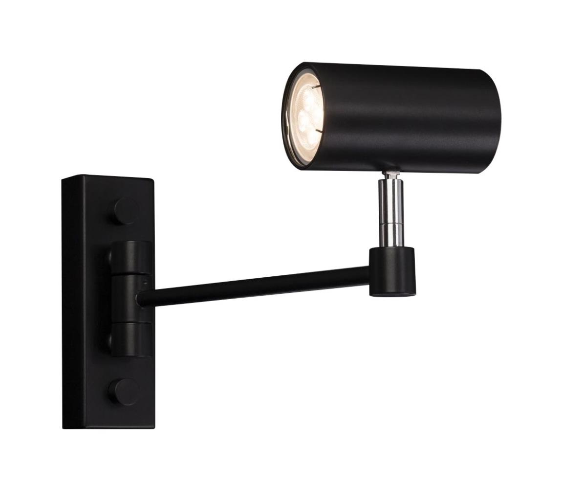 2209 - Kinkiet FUSSA 1xGU10/15W/230V czarny